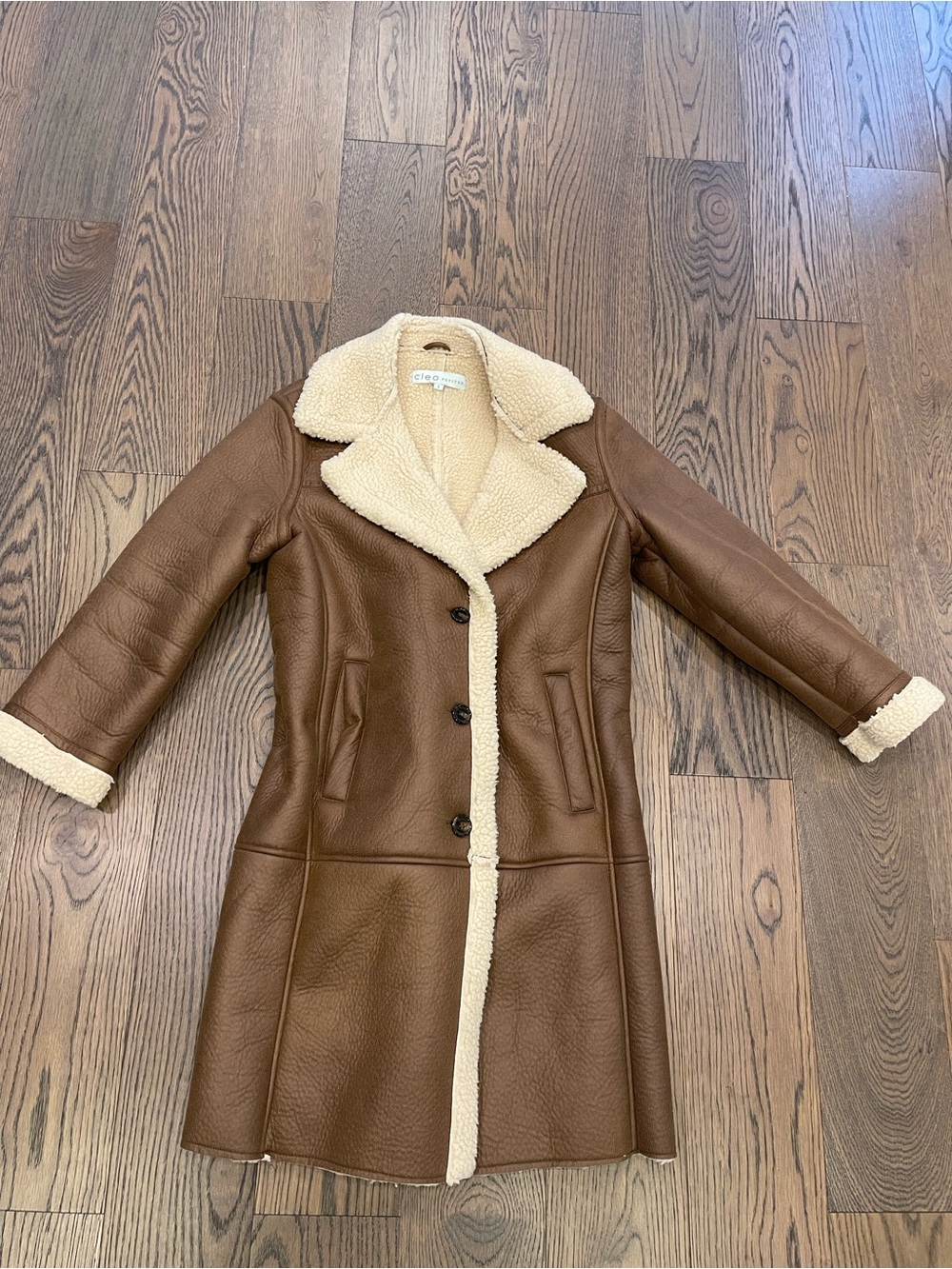 Cleo Shearling Sherpa Jacket M Oversized